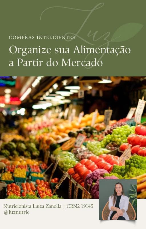 Capa Ebook 'Organize sua Alimentação a Partir do Mercado'